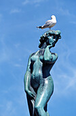 Havis Amanda Statue mit Möwe, Helsinki, Finnland, Europa