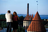 View to City Walls&St. Olaf´s Church, Tallinn Estonia