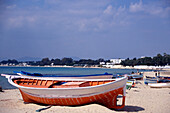 Fishing boat on the beach, Hammamet Tunisia
