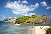 Blick von der Strand, Plage de Pont Pierre, Les Saintes Inseln, Guadeloupe, Karibisches Meer, Karibik, Amerika
