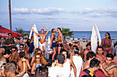 Disco Beach Bora-Bora, Platja d´en Bossa, Ibiza Balearen, Spanien