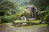 House with garden at a coffee plantation, La Griveliere, Kaffee Plantage, Maison de Cafe, Vieux-Habitants, Caribbean, America
