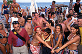 Disco Beach Bora-Bora, Platja d´en Bossa, Ibiza Balearen, Spanien