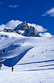 Ski slope at ski resort Faloria, Cortina D´Ampezzo, Dolomites, South Tyrol, Italy, Europe