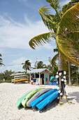 Canoes for rent, Higgs Beach, Key West, Florida Keys, Florida, USA