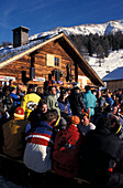 Après-Ski, Paznauer Tal, Ischgl, Tirol, Österreich