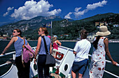 Torbole, Faehre, Deck, Gardasee, Trentino Italien