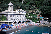 Ehemaliges Kloster San Fruttuoso, Halbinsel v. Portofino Ligurien, Italien