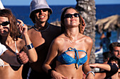Bora Bora Disco Beach, Platja d´en Bossa Ibiza, Balearen, Spanien