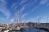 Notre-Dame-de-la-Garde, Vieux Port, Marseille, Bouches-du-Rhone Provence, Frankreich, Europe