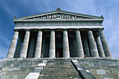 View of Walhalla, near Regensburg, Bavaria, Germany