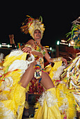Woman in the carneval costume, Carnival, Santa Cruz de Tenerife, Tenerife, Canary Islands, Spain