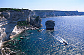 Falaises, Kliffe bei Bonifacio, Bonifacio, Korsika, Frankreich