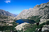Gorges de la Restonica, Lac de Melo, Korsika, Frankreich