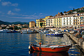 Fishing boats, Harbour, Porto S. Stefano, Tuscany, Italy