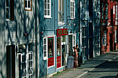 Street of Houses, Klöpmannsgata, Trondheim, South Trondelag Norway