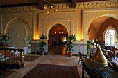 Menschenleere Lobby des Hotels Alhambra Palace, Granada, Andalusien, Spanien, Europa
