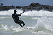 Kite Surfer, Bloubergstrand, Western Cape, South Africa