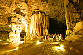 Visitor group in Kango Caves, near Oudtshoorn, Western Cape, South Africa