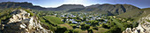 Panorama von Montagu, Weinregion, Westkap, Südafrika, Afrika