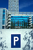 Buildings at Port Olimpic, Barcelona, Spain