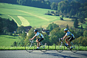 Biker, Samerberg, Chiemgau Bavaria, Germany