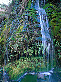 Waterfall, Rio Guadalfeo, Mortril, Granada province, Andalusia, Spain, Europe