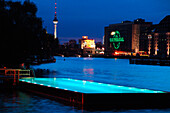Badeschiff in der spree, berlin, germany