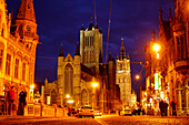 Ghent at night, ghent, belgium