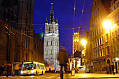 Ghent at night, ghent, belgium