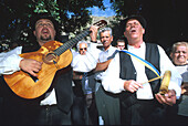 Folk music, Romeria, village feast, Santa Lucia, Gran Canaria, Canary Islands, Spain