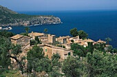 Dorf, Lluch Alcari, Mallorca, Balearen, Spanien