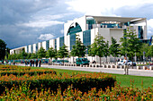 People in front of the federal chancellery, Berlin, Germany Europe