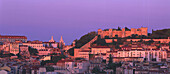 V. Miradouro Sâo Pedro de Alcántara, Castelo Sâo Jorge, Baixa Lissabon, Portugal