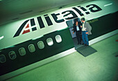 Flugbegleiterinnenprüfung, Alitalia, Rom, Italien