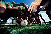 Rugby-Match, Pwllheli, Anglesey, Nordwales Grossbritannien