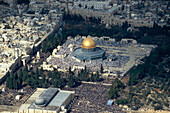 Dome of the Rock, Friday prayer, Ramadan, Tempelberg Jerusalem, Israel