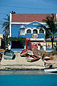 Boote, Chez Truus, Kralandijk, Bonaire Niederländische Antillen