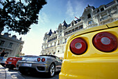 Ferrari F360 Spider in front of Hotel de Paris, Monte Carlo, Monaco