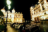 Casino und Hotel de Paris, Nacht, Monte Carlo Monaco