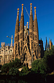 La Sagrada Familia, Gaudí Architecture, Barcelona, Catalonia, Spain, Europe