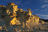 Felserosion, Playa de Bolnuevo, Golfo de Mazarro, Murcia, Spanien