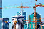 Construction areas, Sheik Zayed Road, Dubai, United Arab Emirates