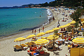 Strand, Côte d' Azur, b. Toulon, Provence, Frankreich