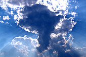 Wolke in der Form von Afrika, Kapstadt, Südafrika, Afrika