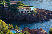 Villa at the sea, Miramar, Cote d'Azur, Alpes Maritimes, Provence, France