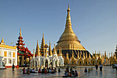 Shwedagon Pagoda, Burma, Myanmar, evening light