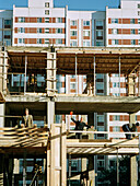 Construction workers, Moscow Russia