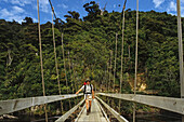 Swingbridge Heaphy Track, Start of Heaphy Track, Kahurangi National Park, New Zealand, Neuseeland, NZ