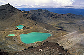 Emerald Lakes, Tongariro Crossing, Volcanic landscape, Tongariro National Park, North Island New Zealand, World Heritage, Erbe der Menscheit
